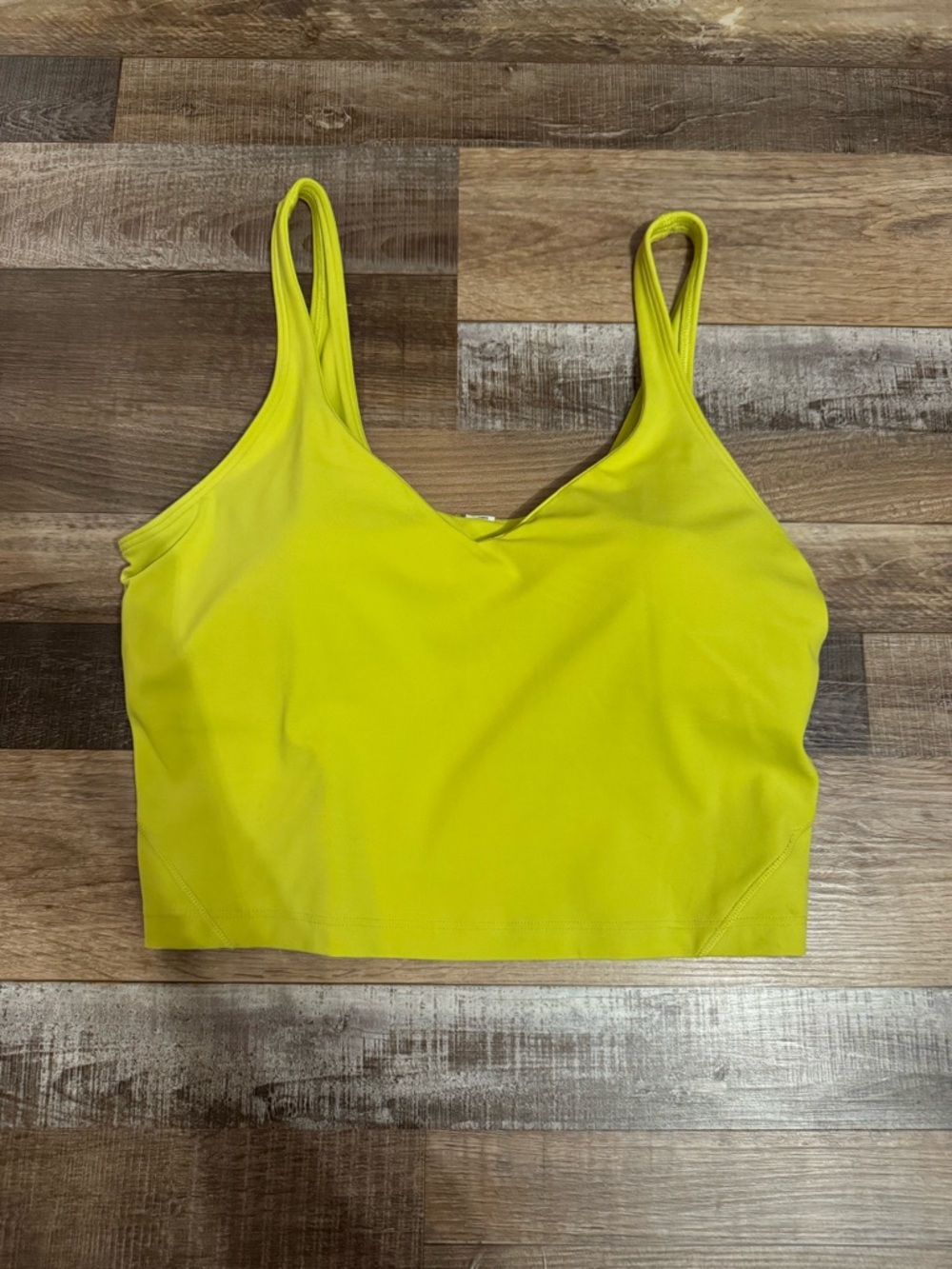 lululemon athletica Womens Bright Lime Green align tank top